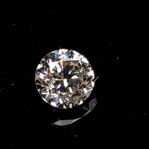 GIA Certified Light Pinkish Brown Loose Round Diamond