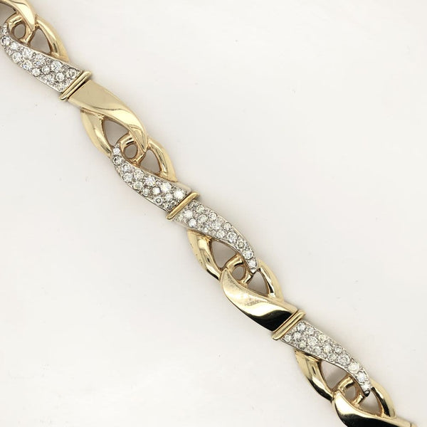 Exquisite Luxury Diamond Infinity Panel Bracelet