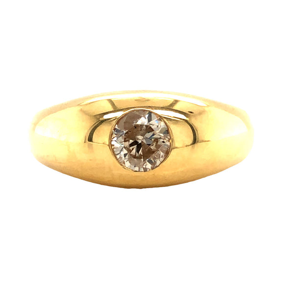 .97 CT Diamond Solitaire Domed Unisex Ring