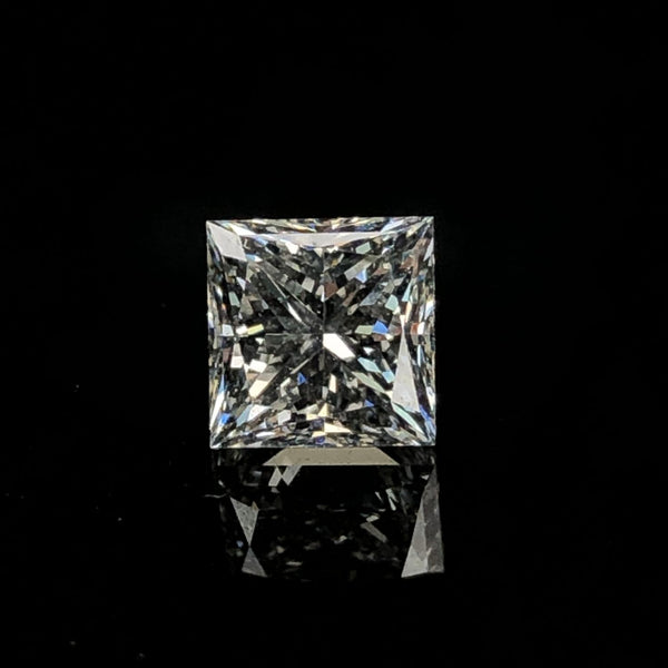 Unmounted 1.00 CT Princess-Cut Diamond SI2 GIA