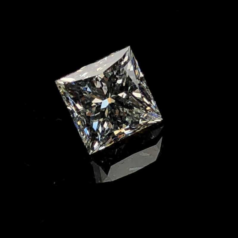 Unmounted 1.00 CT Princess-Cut Diamond SI2 GIA