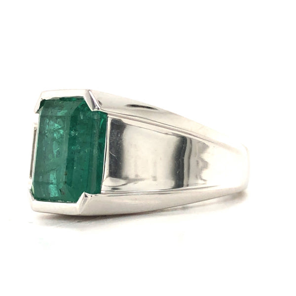 Oscar Friedman Emerald & Diamond Toi et Moi Ring