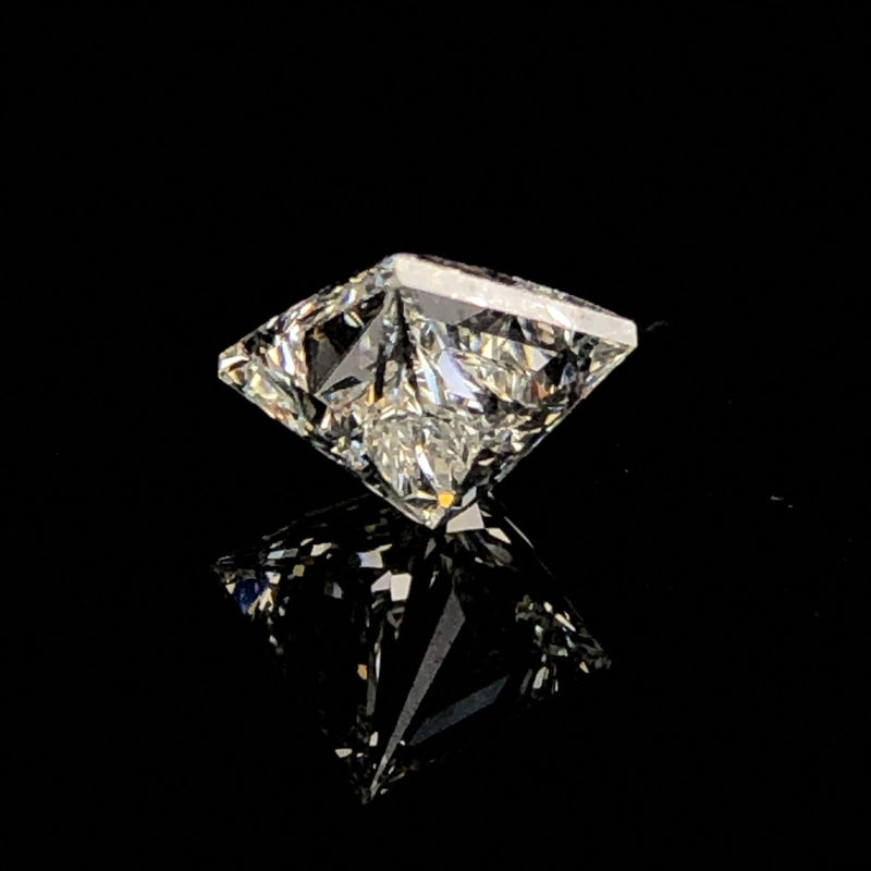 Unmounted 1.00 CT Princess-Cut Diamond SI2 GIA