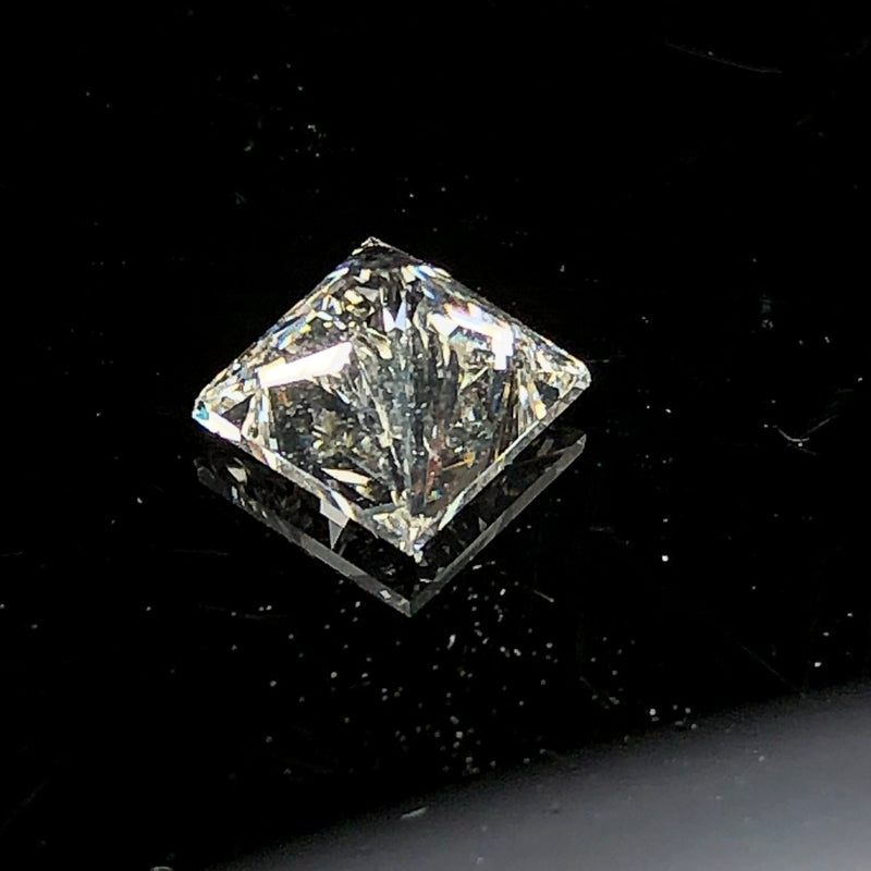 Unmounted 1.00 CT Princess-Cut Diamond SI2 GIA