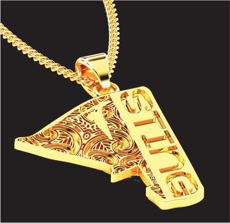 TCRC Solid Gold Pendant