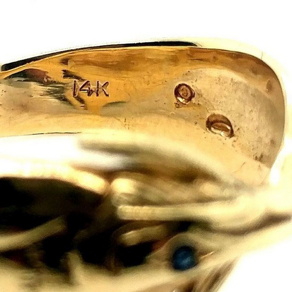 Billfish Ring Custom Made Genuine Sapphire