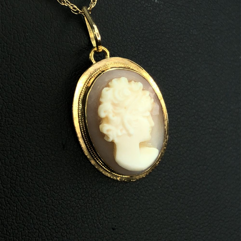 Cameo Carved Shell Necklace